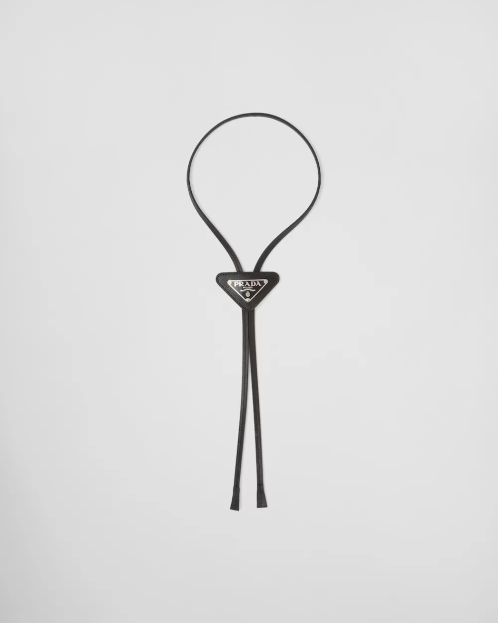 Uomo Prada Bolo Tie In Saffiano Con Logo