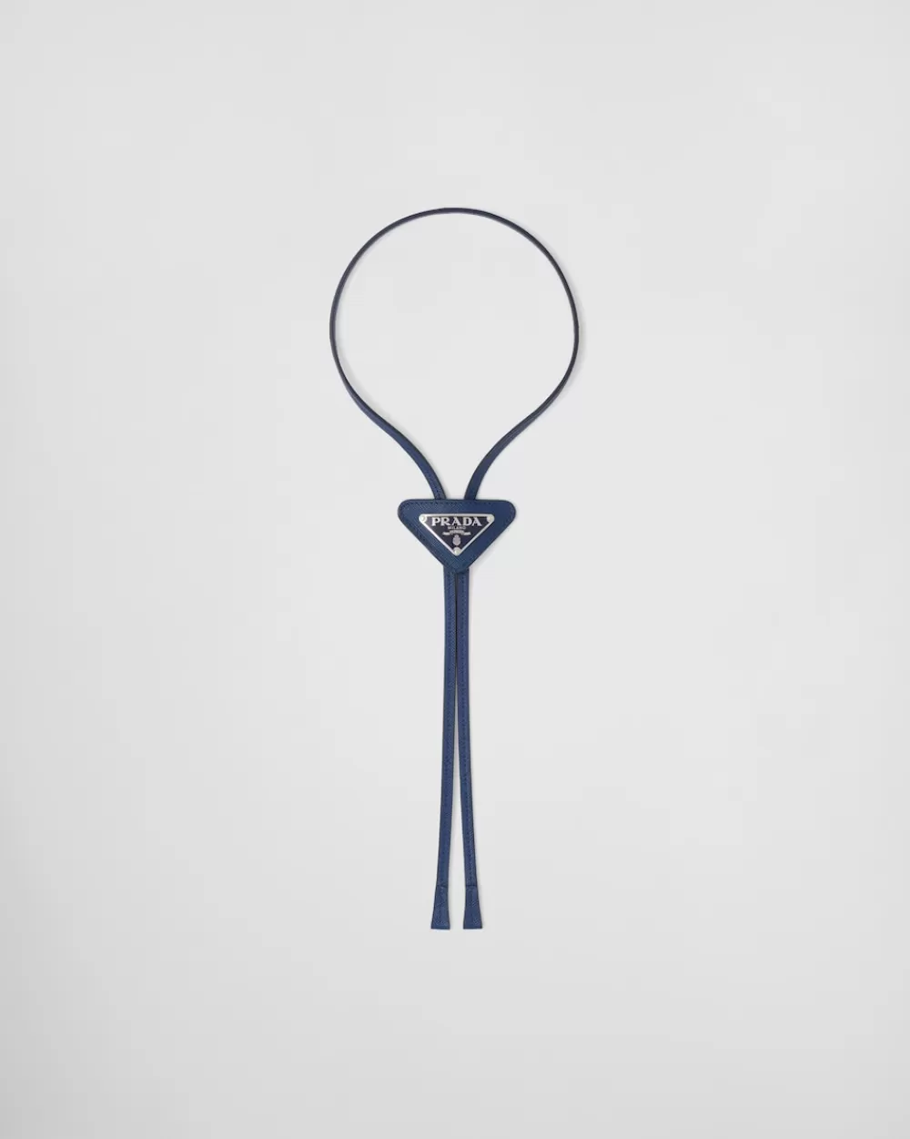 Uomo Prada Bolo Tie In Saffiano Con Logo