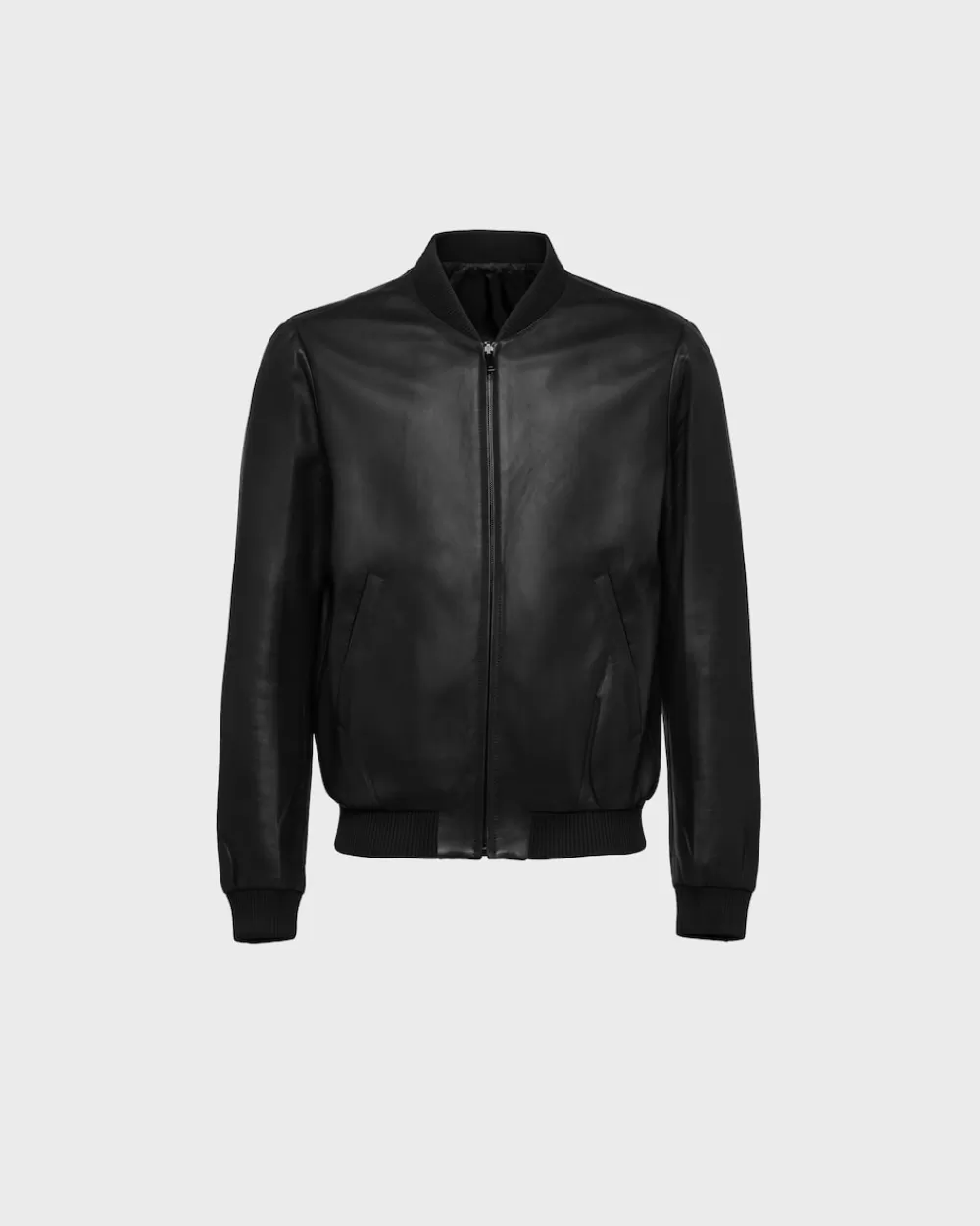 Uomo Prada Bomber Reversibile In Nappa E Re-nylon