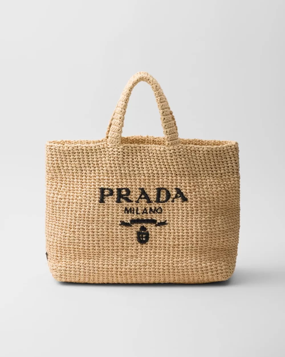 Donna Prada Borsa Shopping In Tessuto Intrecciato