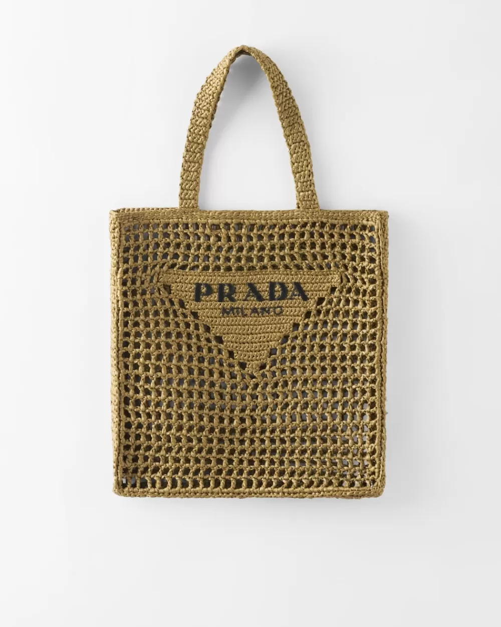 Donna Prada Borsa Shopping In Tessuto Intrecciato