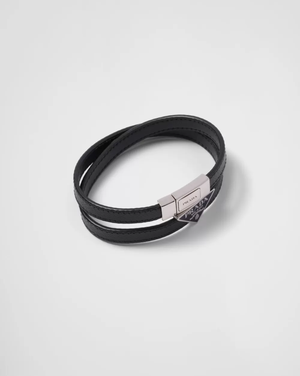 Uomo Prada Bracciale In Saffiano