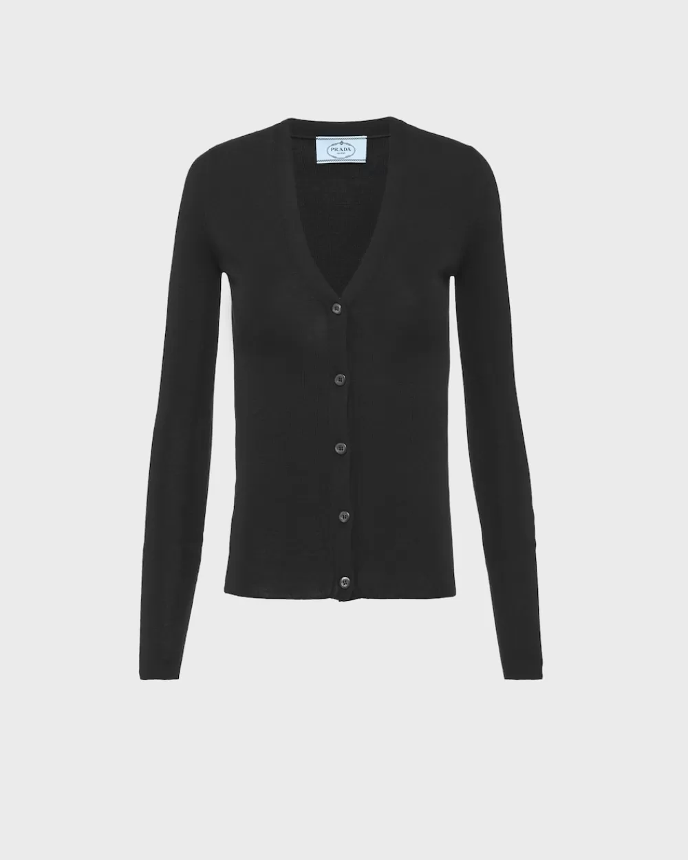 Donna Prada Cardigan In Cashmere E Seta