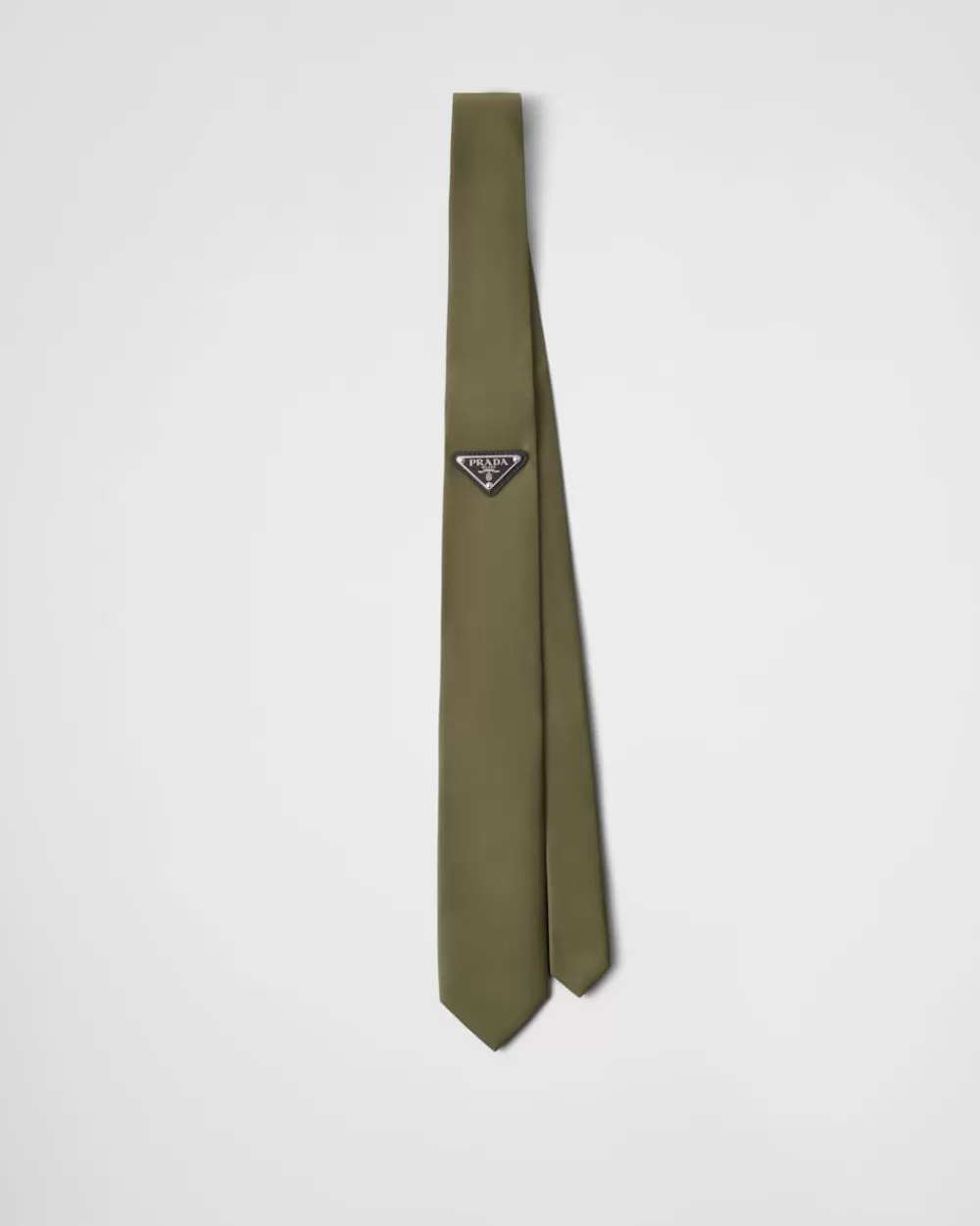 Uomo Prada Cravatta In Gabardine Re-nylon