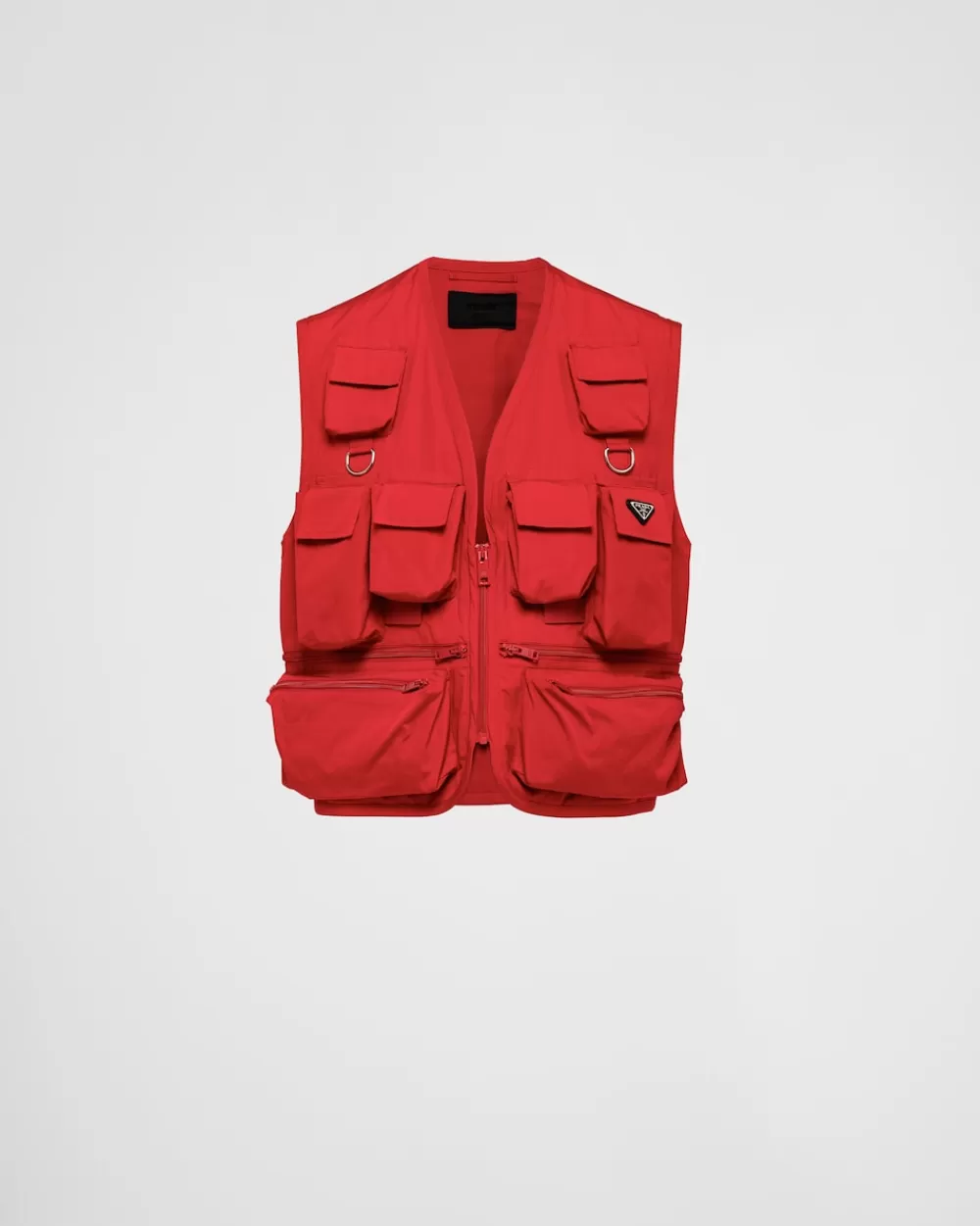 Uomo Prada Gilet Cargo In Cotone