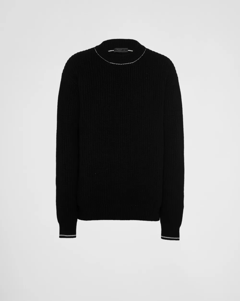 Uomo Prada Maglia Girocollo In Cashmere