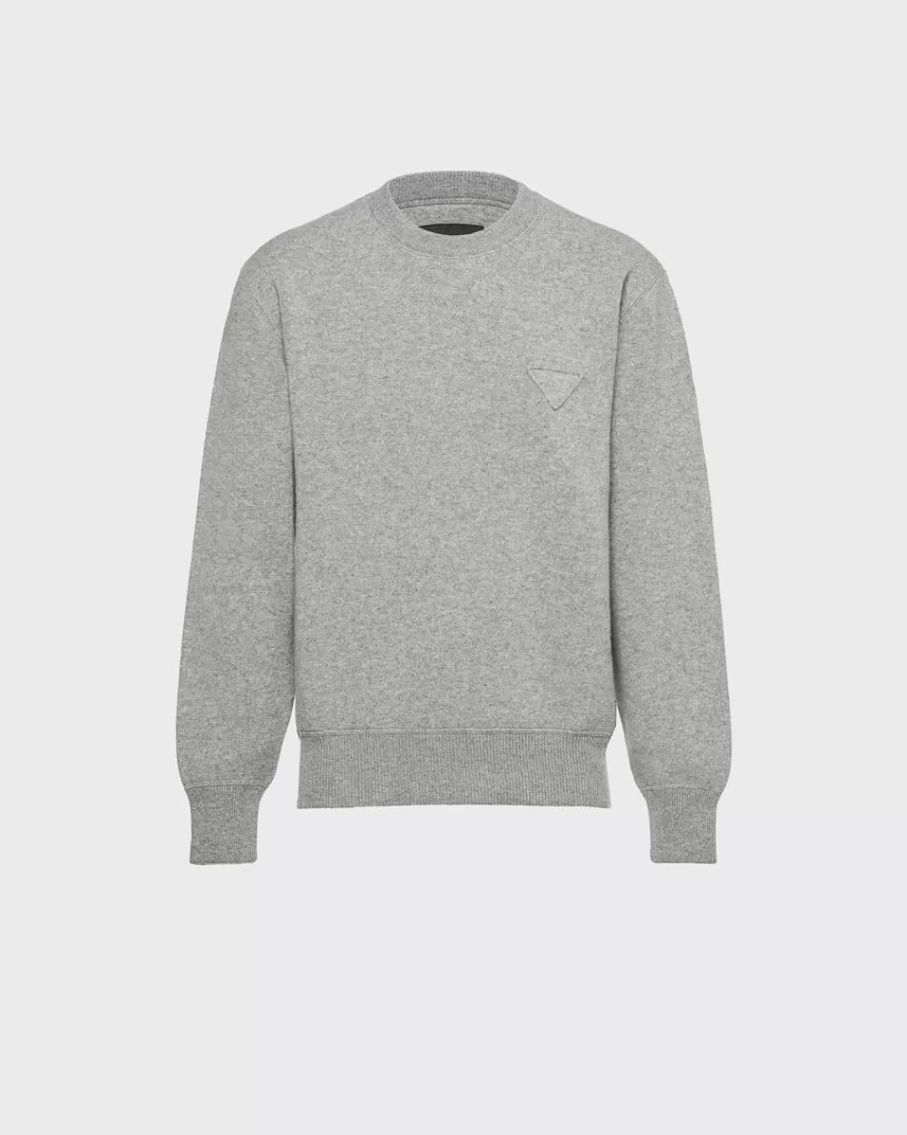 Uomo Prada Maglia Girocollo In Cashmere