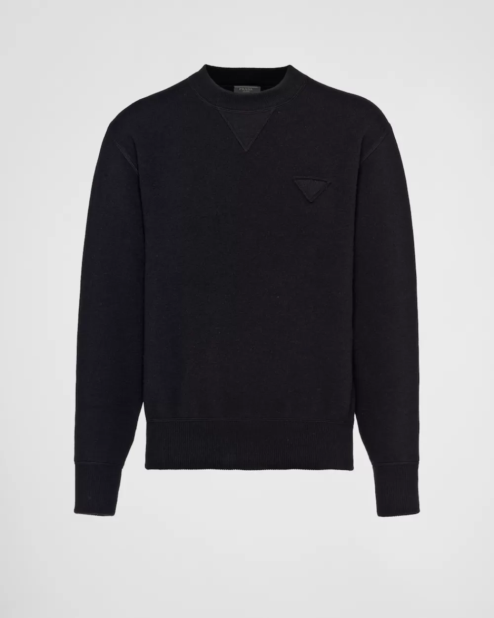 Uomo Prada Maglia Girocollo In Cashmere