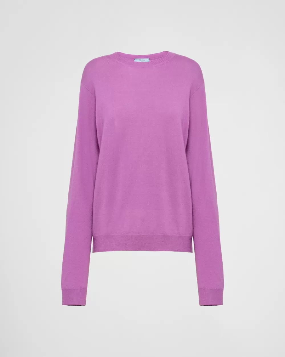 Donna Prada Maglia Girocollo In Cashmere