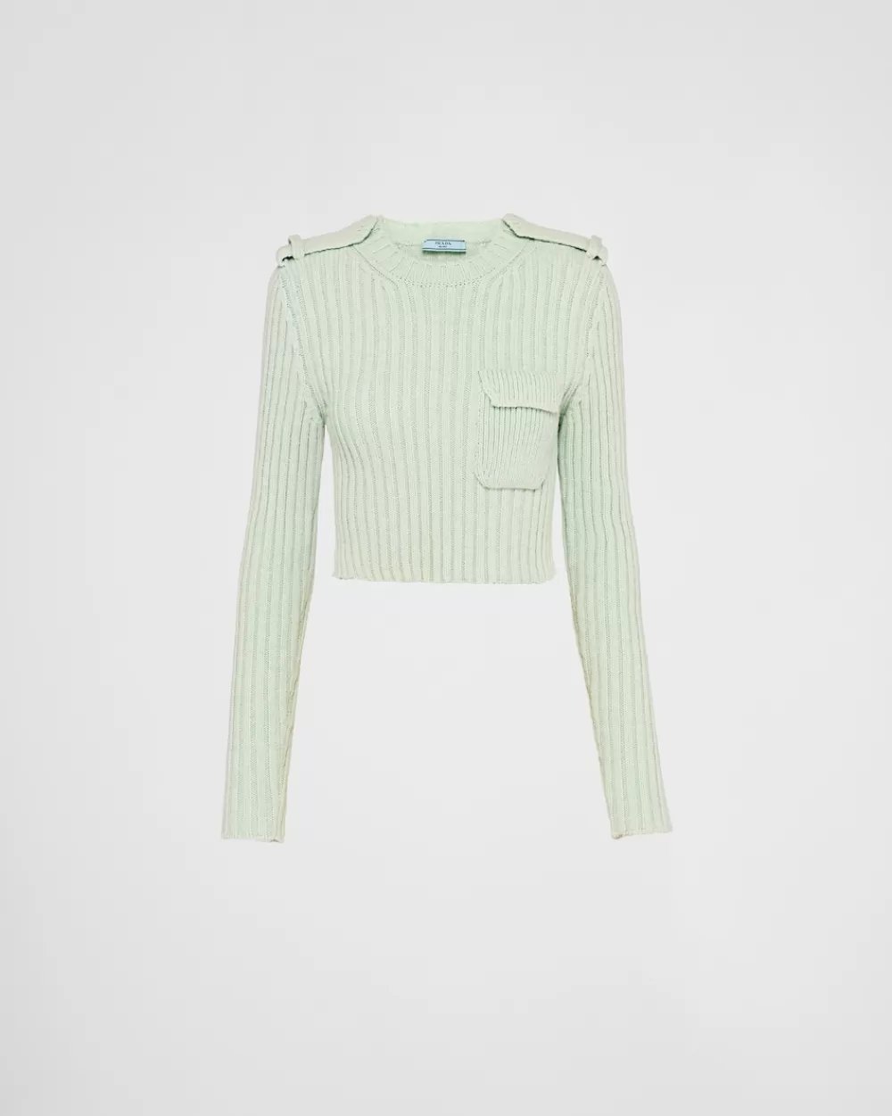 Donna Prada Maglia Girocollo In Lana Cashmere