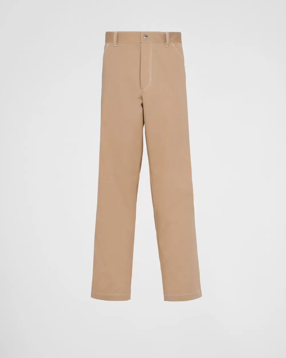 Uomo Prada Pantaloni In Cotone Stretch