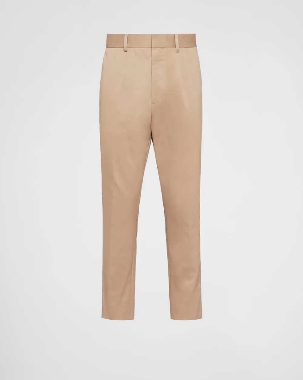 Uomo Prada Pantaloni In Gabardine Di Cotone