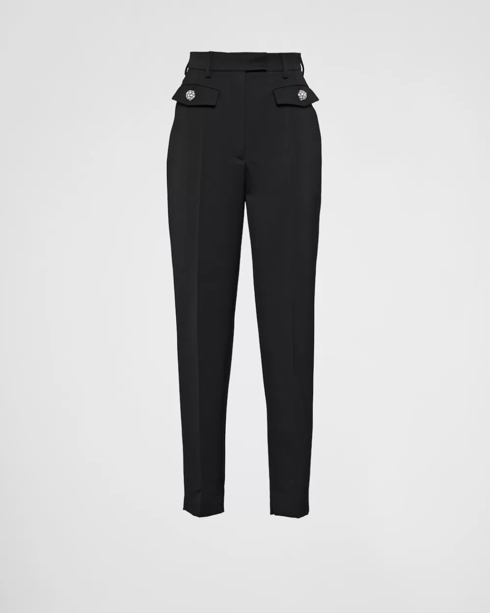 Donna Prada Pantaloni In Raso Di Lana