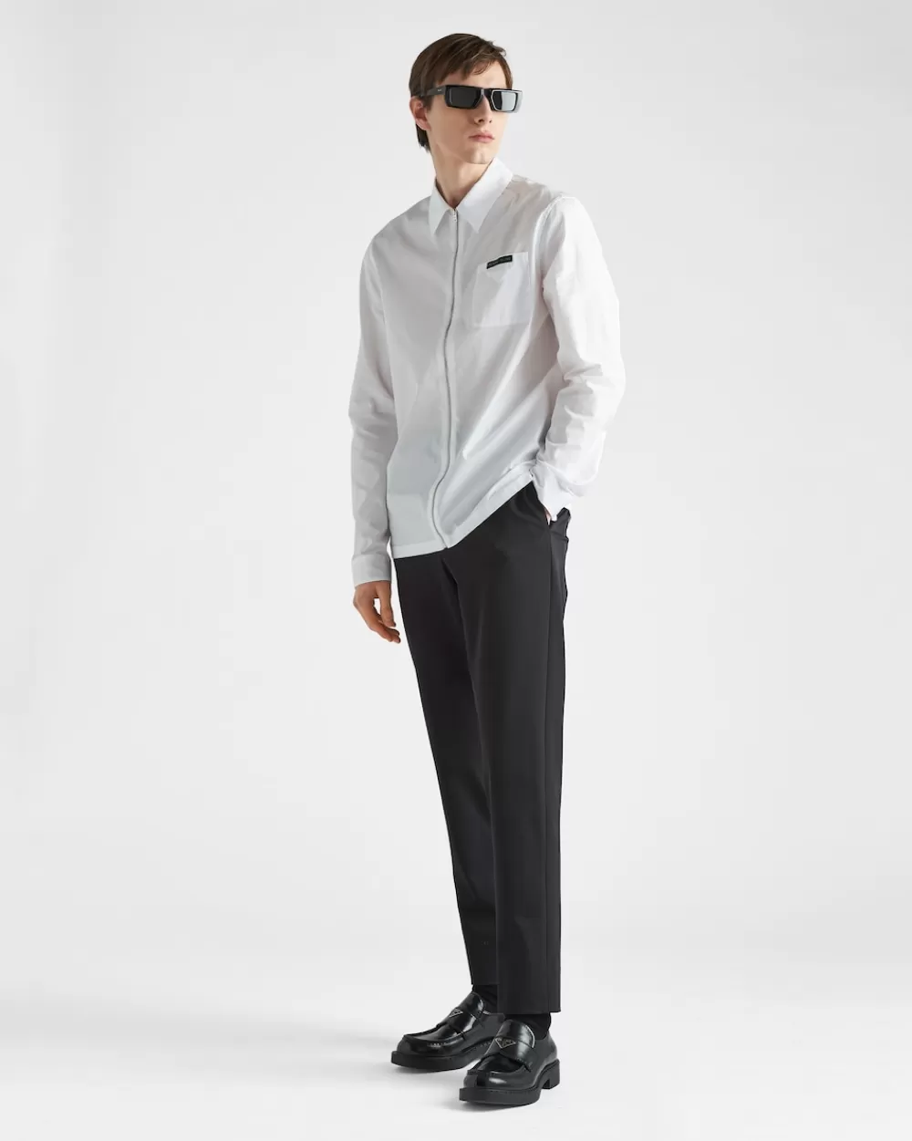 Uomo Prada Pantaloni In Tecno Stretch