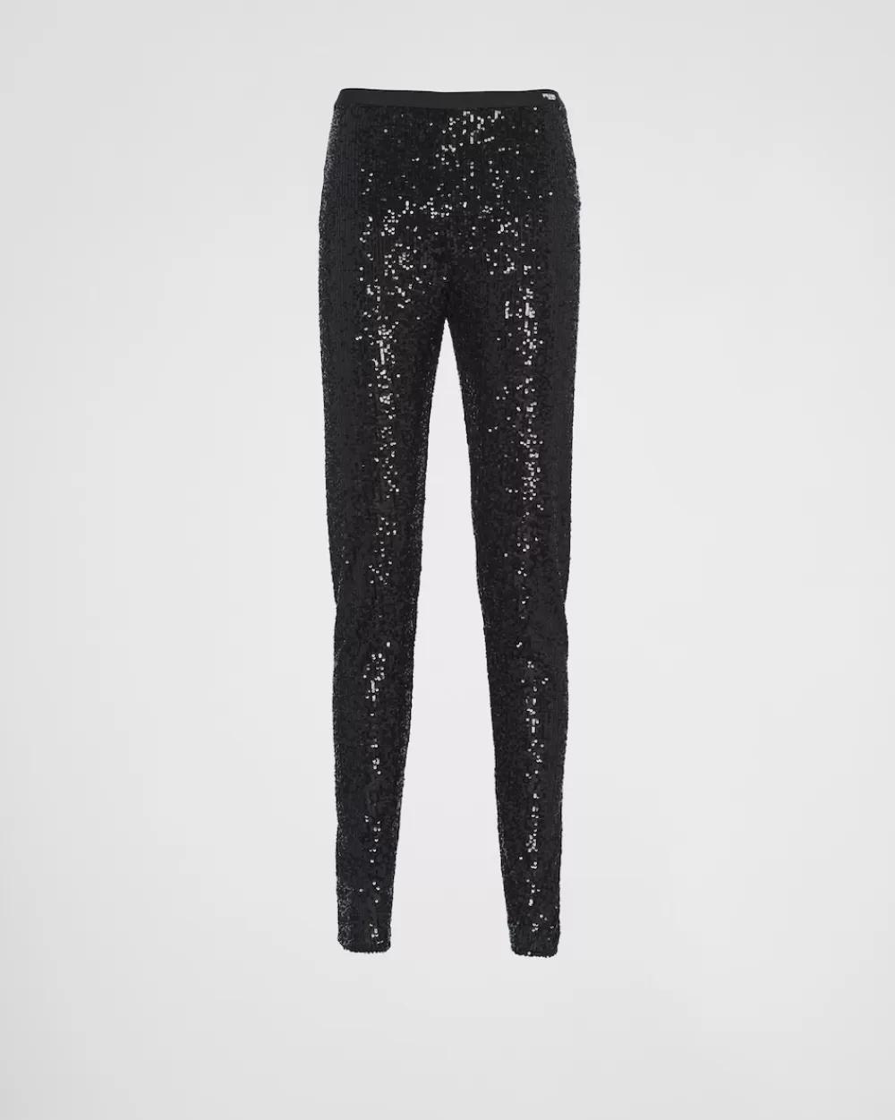 Donna Prada Pantaloni Stretch Con Paillettes