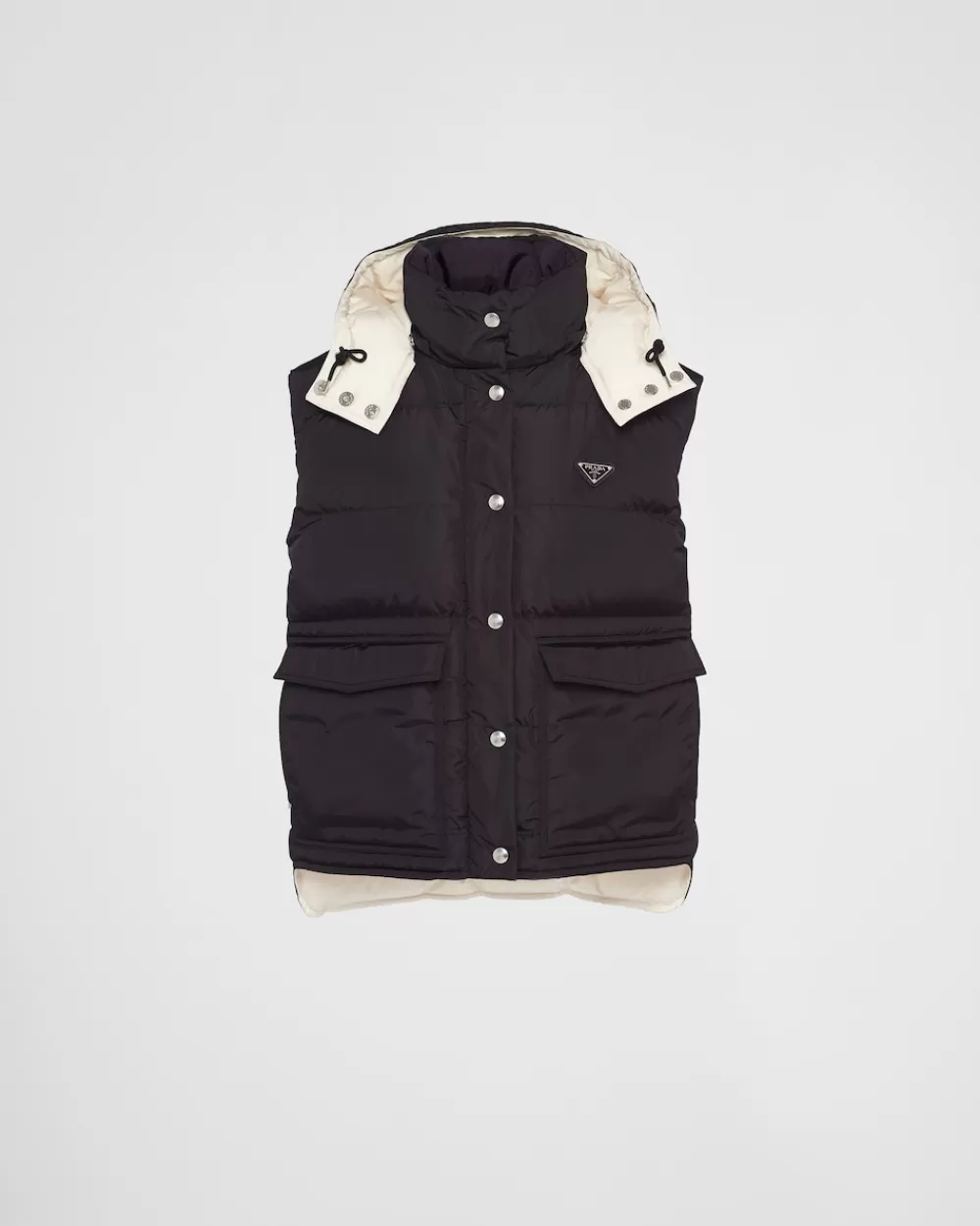 Donna Prada Piumino Gilet In Re-nylon