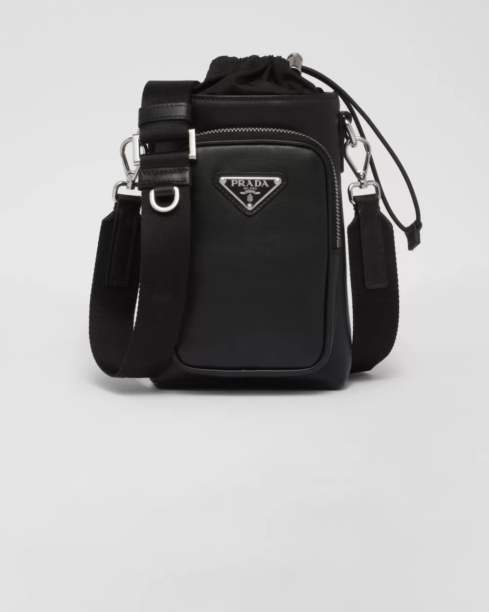 Uomo Prada Porta Smartphone In Pelle