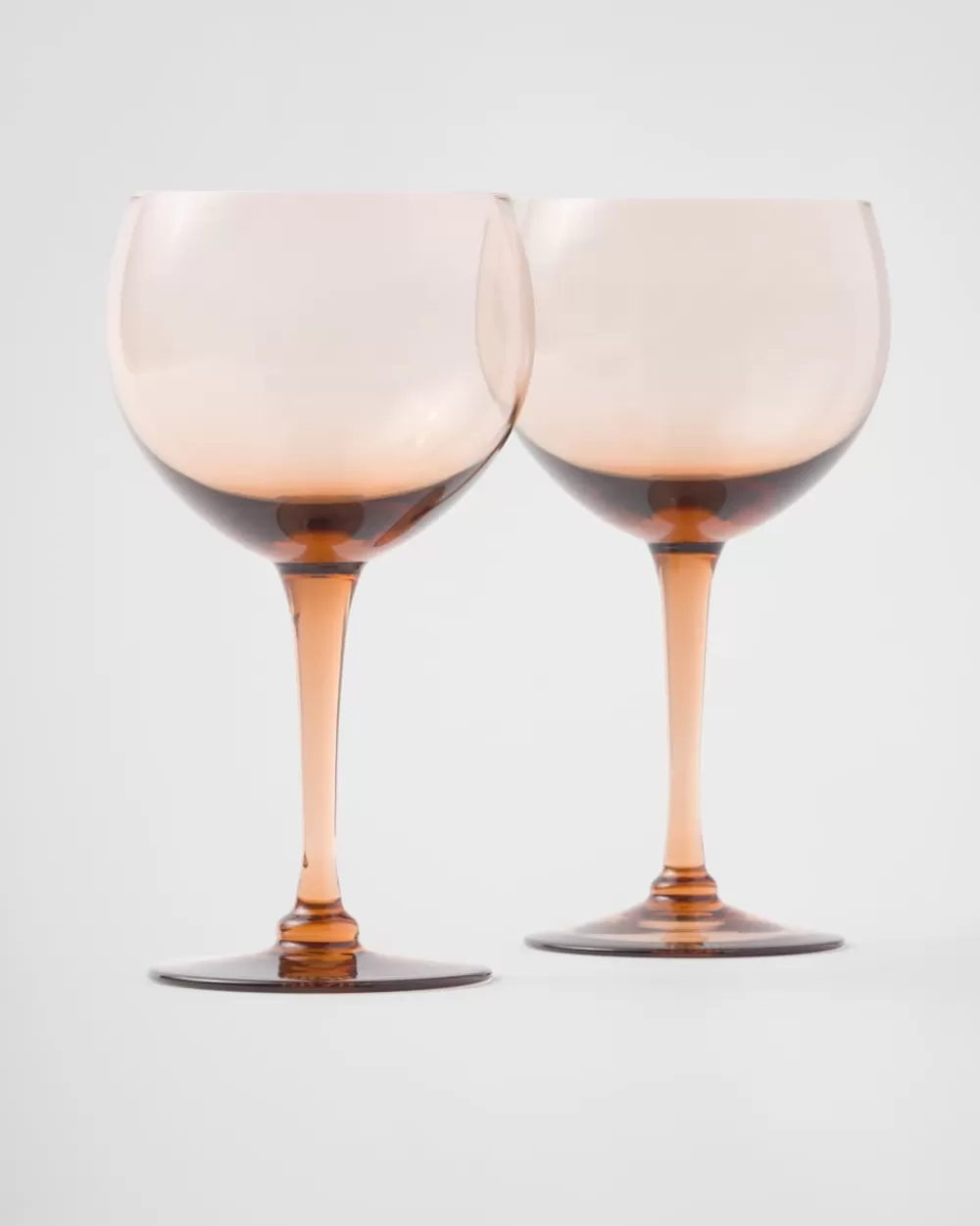 Prada Set Di Due Bicchieri Da Vino Rosso In Cristallo - New York