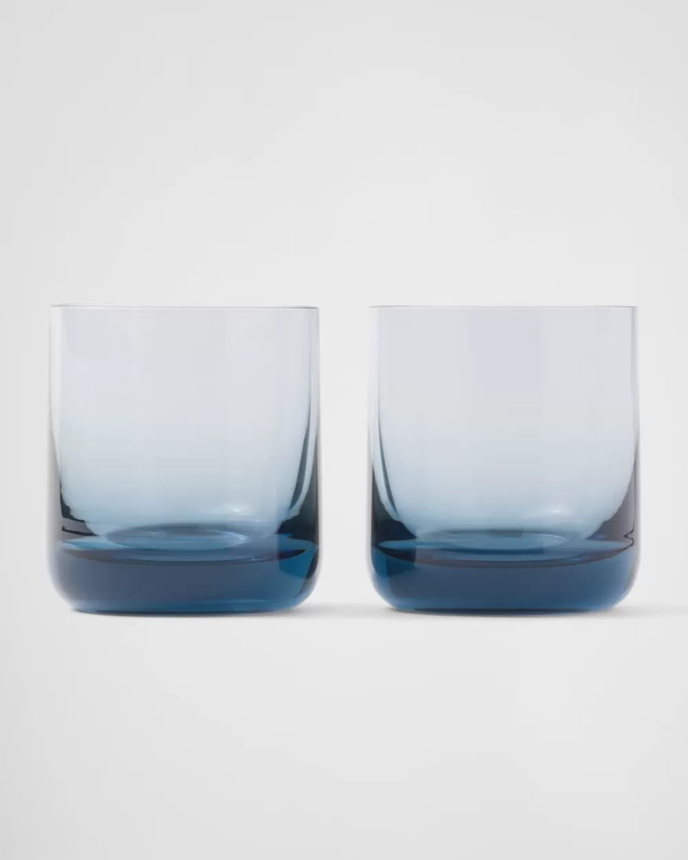 Prada Set Di Due Bicchieri Tumbler In Cristallo - Plinth