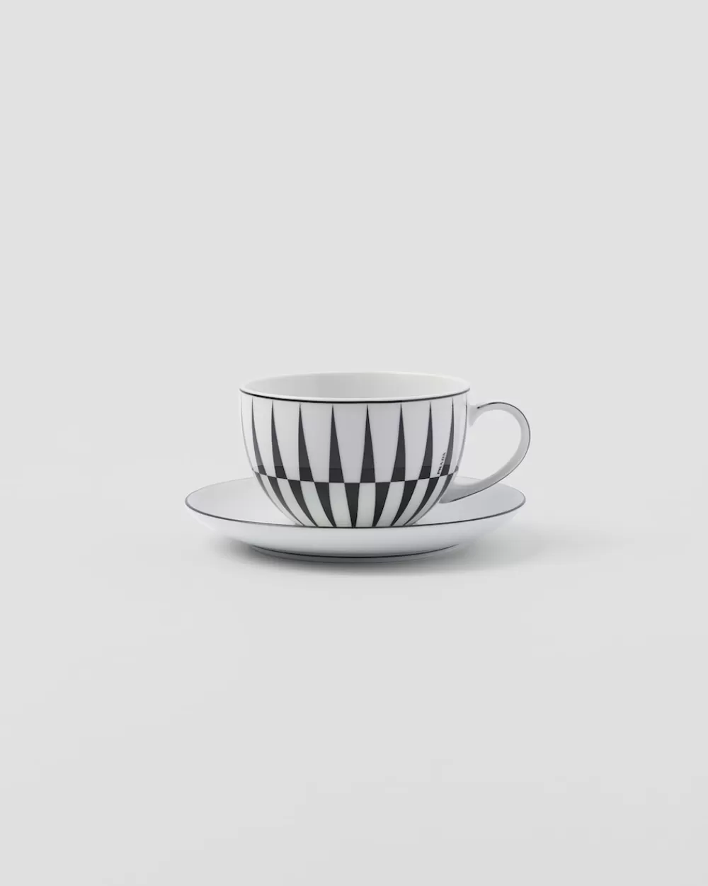 Prada Set Di Due Tazze Da Tè In Porcellana - Stripes