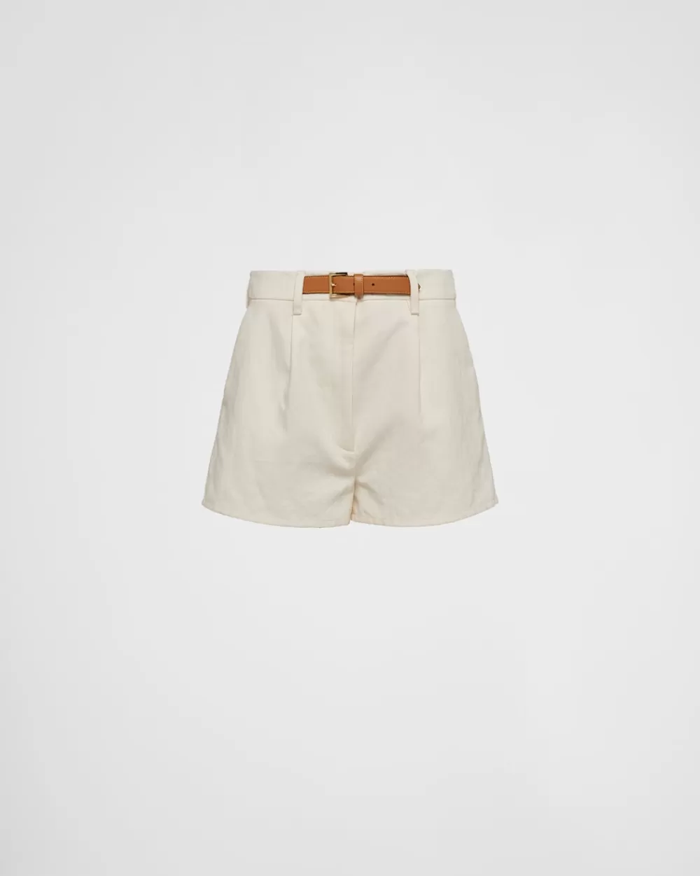 Donna Prada Shorts In Canvas