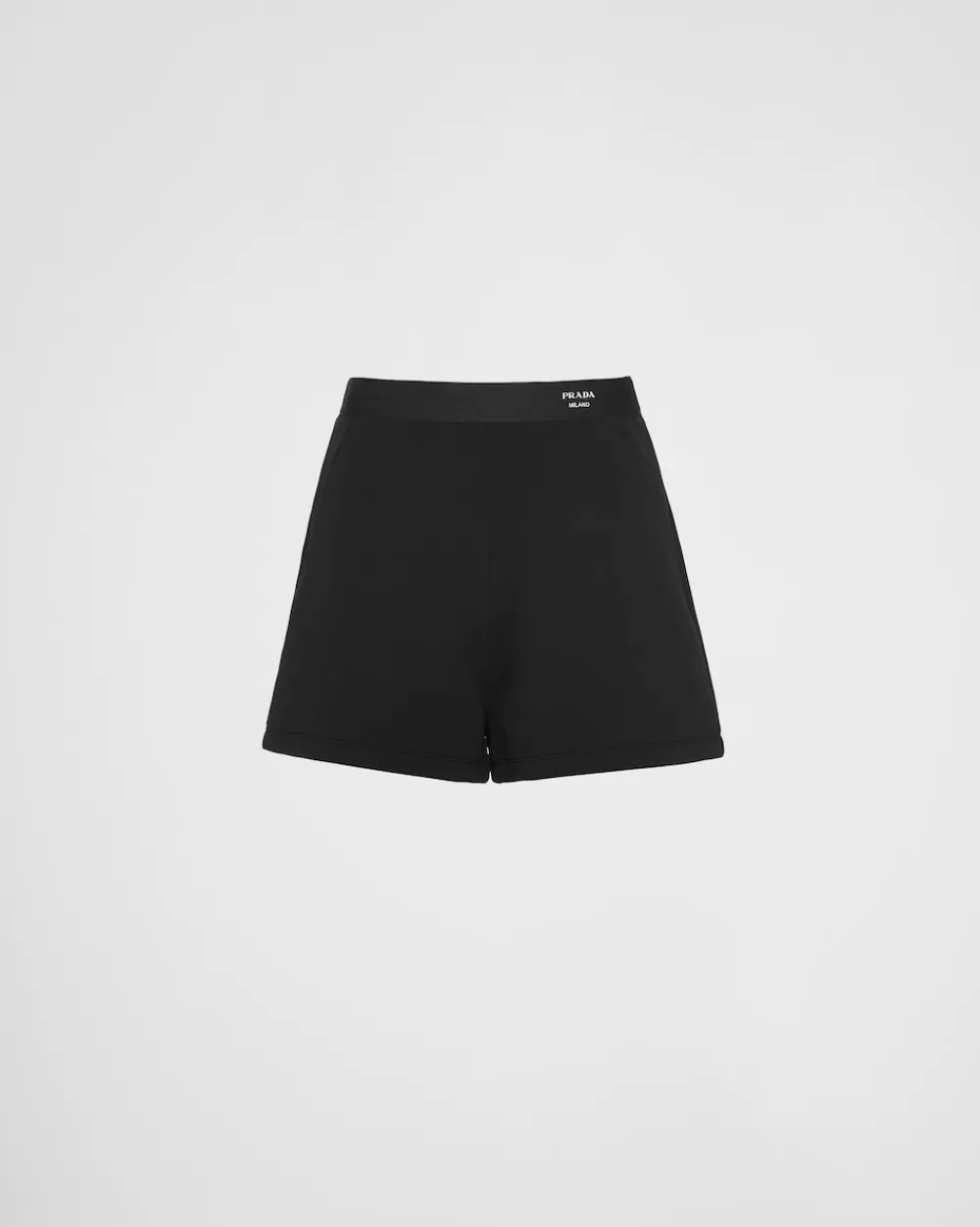 Donna Prada Shorts In Cotone E Re-nylon