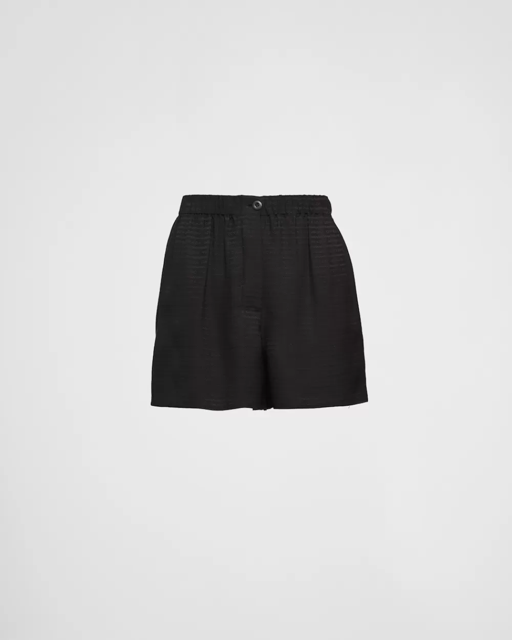 Donna Prada Shorts In Crêpe De Chine Jacquard