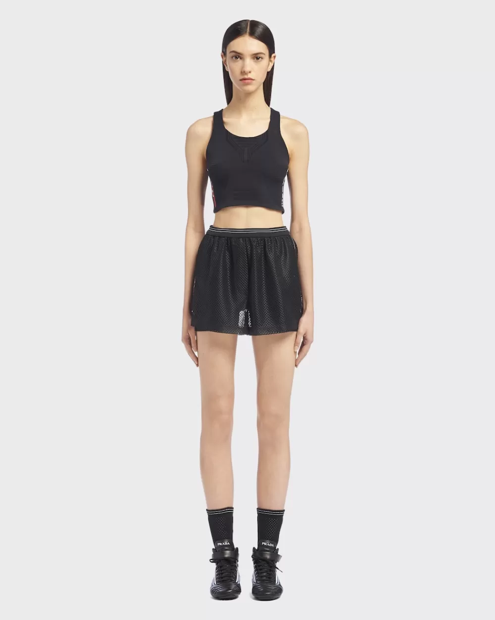 Donna Prada Shorts In Rete