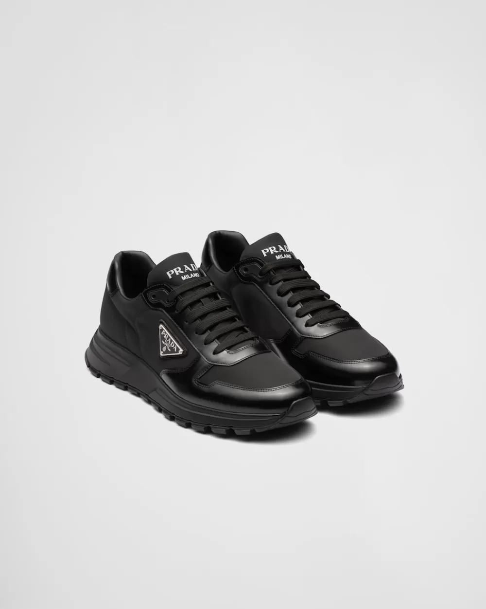 Uomo Prada Sneakers Prax 01 In Re-nylon E Pelle Spazzolata