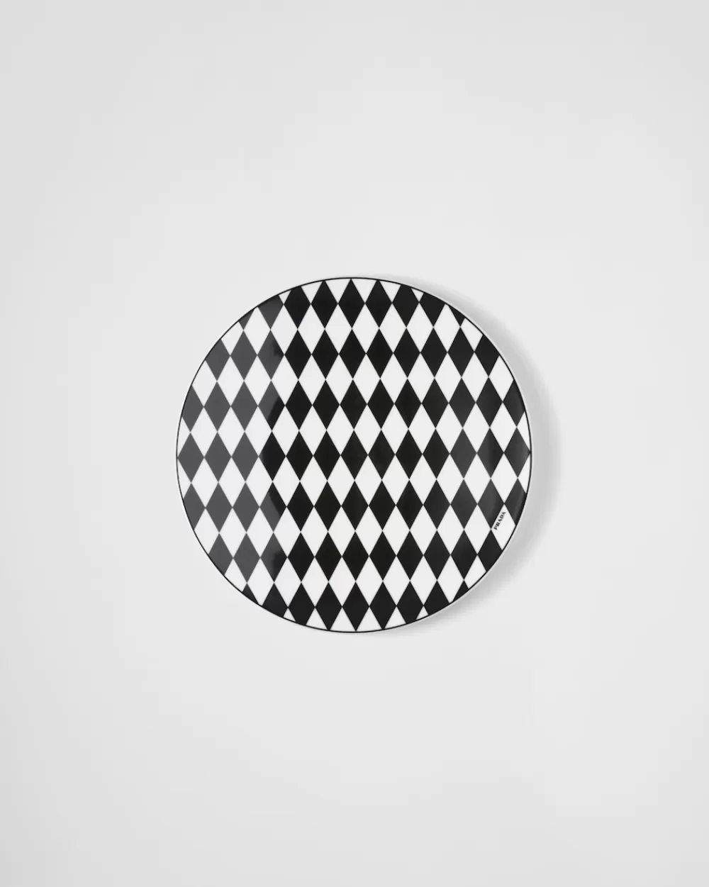 Prada Sottopiatto In Porcellana - Checkerboard