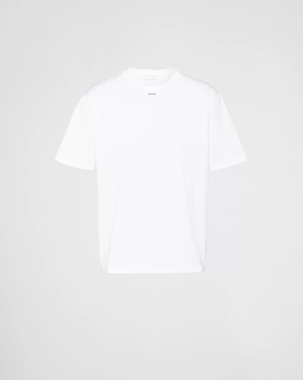 Uomo Prada T-shirt In Cotone Stretch Con Logo