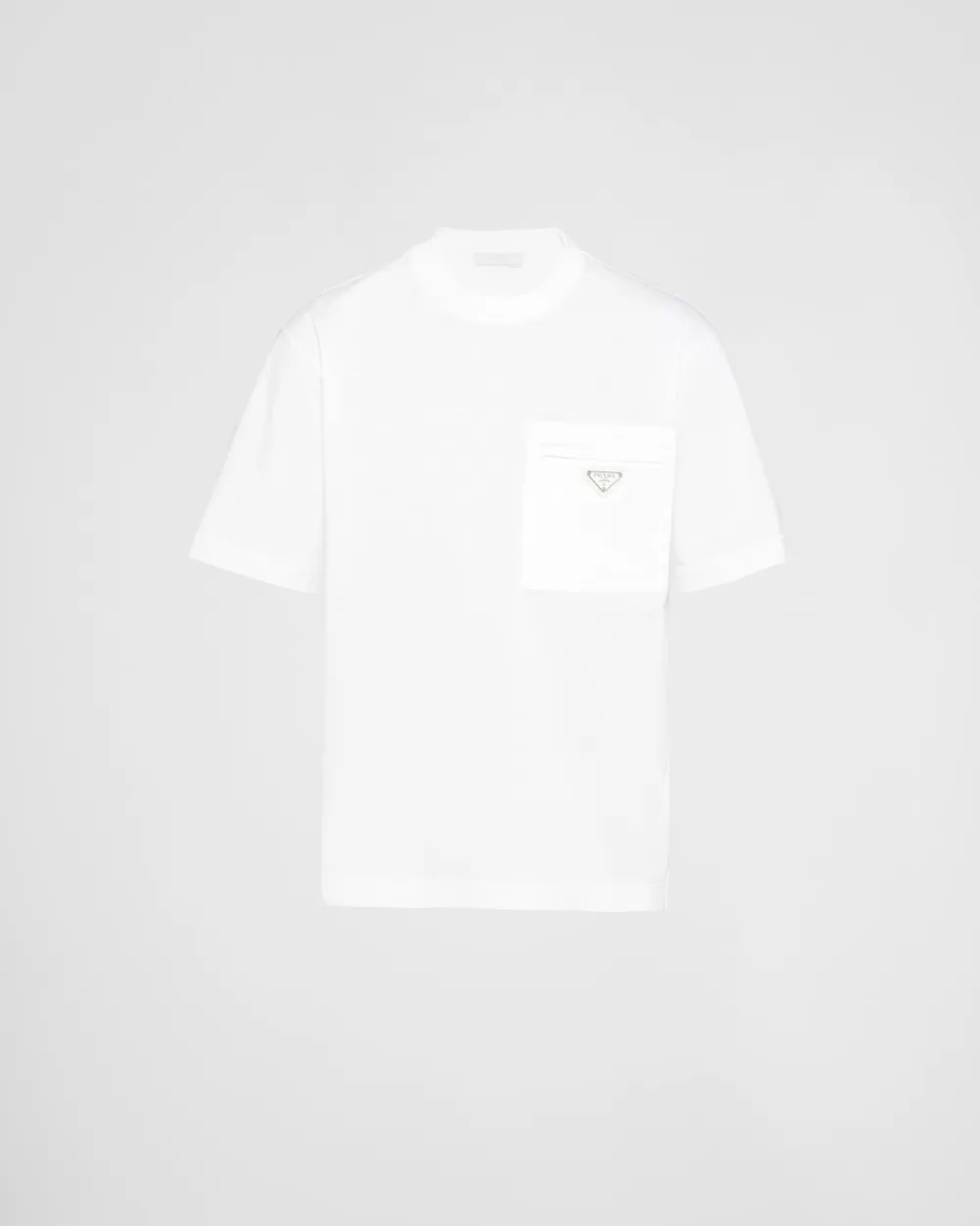 Uomo Prada T-shirt In Jersey E Re-nylon